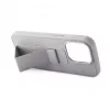 iLike Apple iPhone 15 Plus Silicone Case with Stand sidabrinis