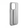 iLike Apple iPhone 15 Plus Silicone Case with Stand sidabrinis