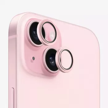 Evelatus Apple iPhone 15 Camera Lens Protector Armor Pink