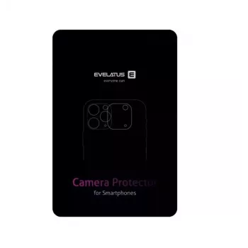 Evelatus Apple iPhone 12 Full Camera Lens Protector Armor - Black
