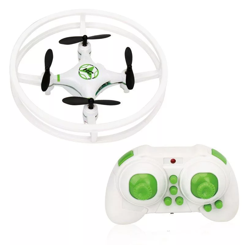 iLike Phantom Quadcopter Drone 360° (HC615) su nuotolinio valdymo pultu 2,4GHz, USB įkrovimu, 6 ašių giroskopu, 4 kanalais - balta