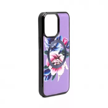Evelatus Apple iPhone 15 Pro Max Wallet and Slim Cover Case Purple