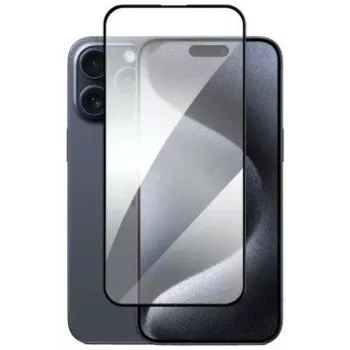 Evelatus Apple iPhone 15 Pro 2.5D Full Cover Glass Anti-Static Light Black Screen Protector