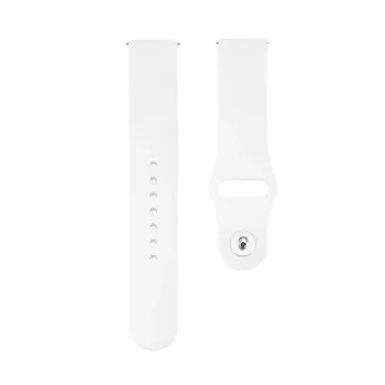 Connect 20mm Silicone Loop Watch Strap (130mm M/L) White