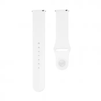 Connect 22mm Silicone Loop Watch Strap (130mm M/L) White