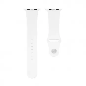 Connect Watch 38/40/41mm Silicone Loop Watch Strap (110mm S/M) White