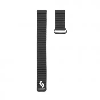Connect 22mm Flat Head Leather - Silicone Loop Magnetic Watch Strap (130mm M/L) Juoda