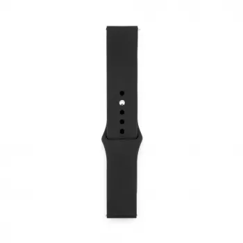 Connect 22mm Silicone Loop Watch Strap (S/M 110mm) Black
