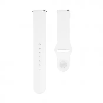 Connect 20mm Silicone Loop Watch Strap (S/M 110mm) White