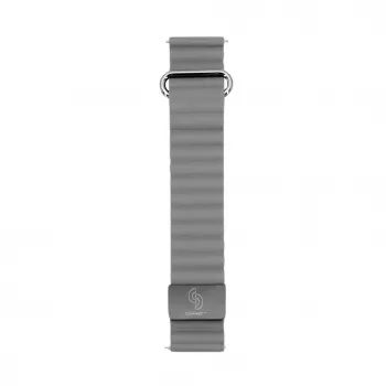 Connect 20mm Cortical Back Buckle Magnetic Suction Watch Strap (130mm M/L) Space Gray