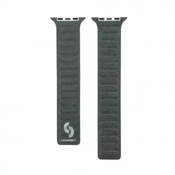 Connect Watch 38/40/41mm Fine Woven Twill Magnetic Chain Watch Strap Green