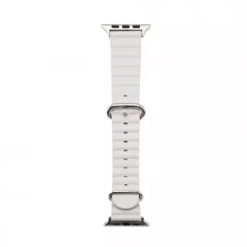 Connect Watch 38/40/41mm Marine Leather Watch Strap Starlight