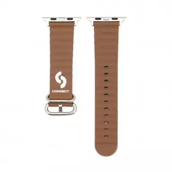 Connect Watch 42/44/45mm Marine Leather Watch Strap Brown