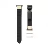 Connect 20mm Silicone Leather Watch Straps su Magnetiniu Užsegimu Balta