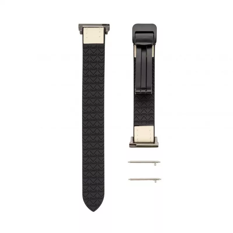 Connect 20mm Silicone Leather Watch Straps su Magnetiniu Užsegimu Balta