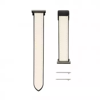 Connect 20mm Silicone Leather Watch Straps su Magnetiniu Užsegimu Balta