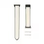 Connect 20mm Silicone Leather Watch Straps su Magnetiniu Užsegimu Balta