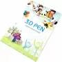iLike S6 dažymo knygelė 3D spausdinimo rašikliui figūroms kurti ir mokytis, 40 raštų