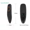 CP G10s Universal Smart TV Air Mouse - Belaidis / IR nuotolinio valdymo pultas su balsu ir giroskopu, juodas