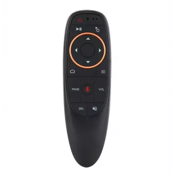 CP G10s Universal Smart TV Air Mouse - Belaidis / IR nuotolinio valdymo pultas su balsu ir giroskopu, juodas