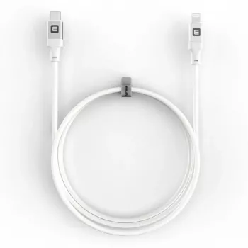 Evelatus USB-C to Lightning laidas 1,2 m 60 W (MFI09) aliuminio korpusas pintas baltas