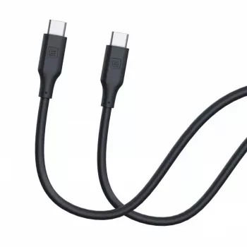 Evelatus USB-C į USB-C Silikoninis laidas 1,2 m 60 W / 20 V 3 A juodas