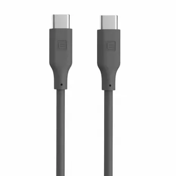 Evelatus USB-C į USB-C Silikoninis Laidas 1,2 m 60W PD Pilka