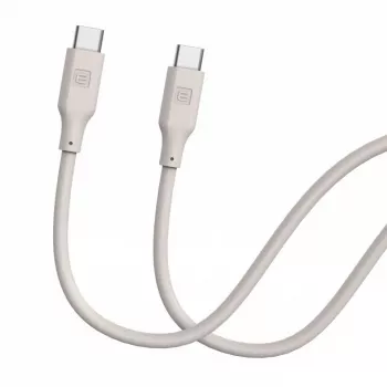 Evelatus USB-C į USB-C Silikoninis Laidas 1,2 m 60W / 20V 3A Šiltai Pilka