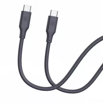 Evelatus USB-C į USB-C Silikoninis Laidas 1,2 m 60W 20V/3A Mėlynas