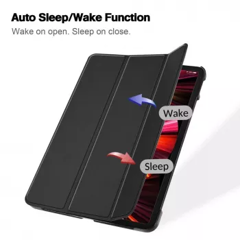 iLike Redmi Pad 6 11 / Pad 6 Pro 11 Tri-Fold Eco-Leather Stand Case Black