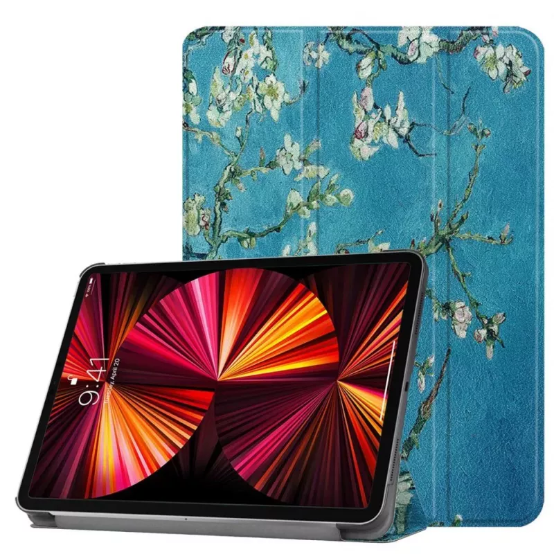 iLike Galaxy Tab A7 Lite 8.7 T200 / T225 Tri-Fold Eco-Leather Stand Case Sakura