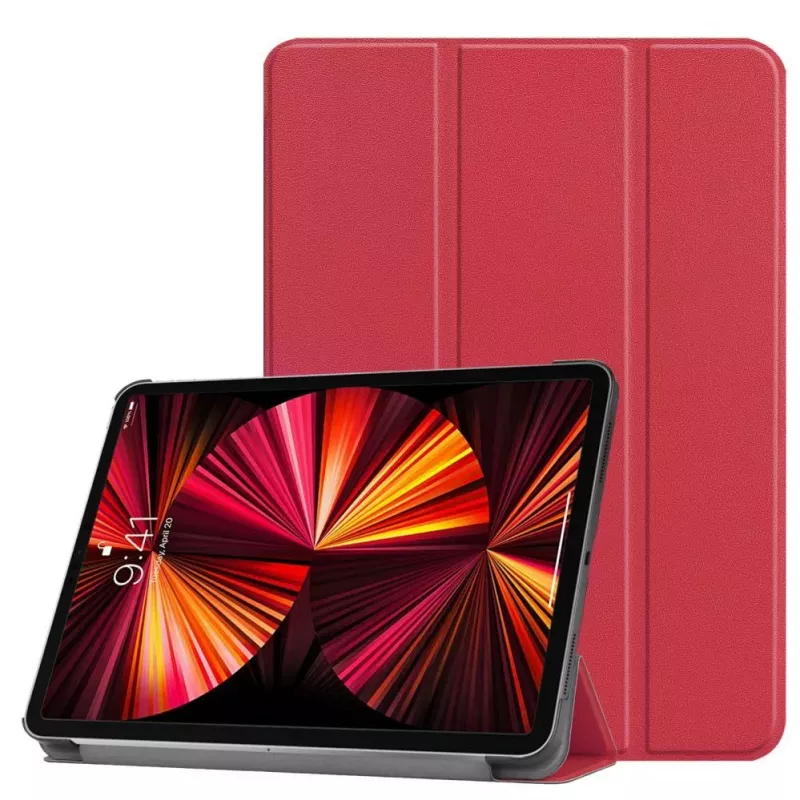 iLike iPad Mini 5 7.9 Tri-Fold Eco-Leather Stand Case Coral Pink