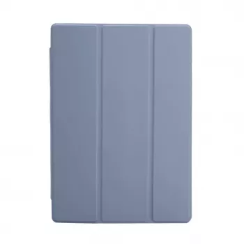 Evelatus Galaxy Tab A8 10.5 planšetinio kompiuterio dėklas su imitaciniu mikropluoštu viduje, levandų pilka