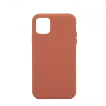 Connect Apple iPhone 11 Premium MagSafe Soft Touch Silicone Case New Function Saddle Brown