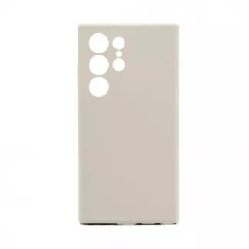 Connect Samsung Galaxy S24 Ultra Premium Quality Magnetic Soft Touch Silicone Case pilka