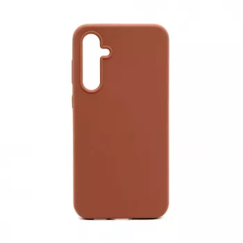 Connect Samsung Galaxy S23 FE Premium Quality Magnetic Soft Touch Silicone Case Saddle Brown