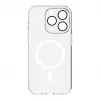Connect Apple iPhone 15 Pro Max permatomas dėklas su magnetiniu laikikliu ir kameros apsauga