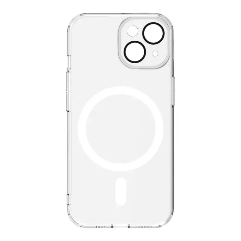 Connect Apple iPhone 14 Skaidrus Dėklas su Magnetu ir Kameros Apsauga
