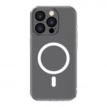 Connect Apple iPhone 14 Pro skaidrus dėklas su magnetais ir kameros apsauga