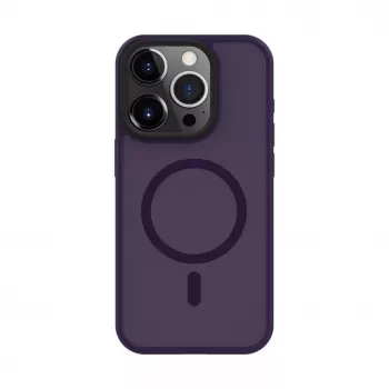 Connect Apple iPhone 14 Pro Max Hybrid Case With Magnetic PC+TPU Deep Purple