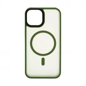 Connect Apple iPhone 15 Hybrid Case With Magnetic PC+TPU Green