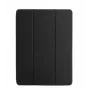 Connect iPad Air 10.9 planšetinio kompiuterio dėklas su imituojamu mikropluoštu viduje, juodas
