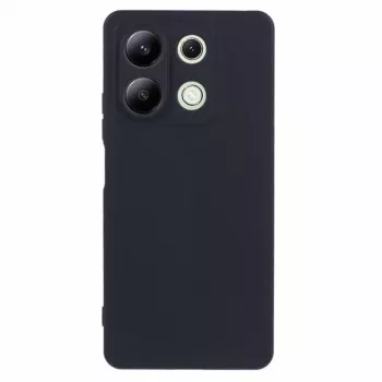 Connect „Xiaomi Redmi Note 13 4G“ aukštos kokybės minkšto prisilietimo silikoninis dėklas, juodas