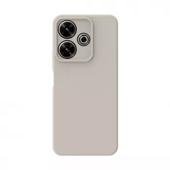 Connect Xiaomi Redmi Note 13 Pro Plus Premium Quality Soft Touch Silicone Case sidabrinis