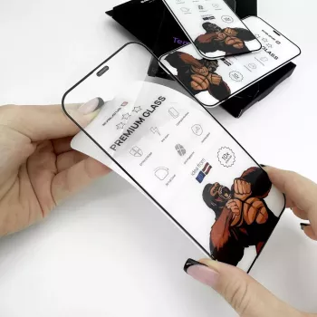 Connect Samsung Galaxy A55 Corning Gorilla Glass Anti-Static 3D Full Cover 5X Stronger Screen Protector