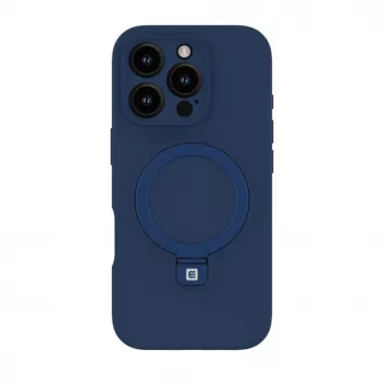 Evelatus Apple iPhone 16 Pro Max Premium MagSafe su stovu Soft Touch Silicone Case Dark Blue