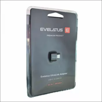 Evelatus UltraLink OTG Adapter USB-C į USB 3.0 5V 3A 5 Gbps Juodas