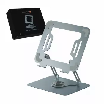 Evelatus Universal L25-C Holder 360 nešiojamojo kompiuterio stovas L25-CHLS, aliuminis, sidabrinis