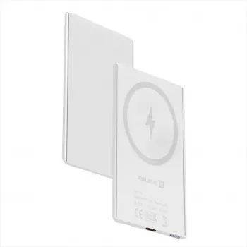 Evelatus 3000mAh Power Bank Super Slim Su belaidžiu įkrovimu EVEP03PBSSW Baltas