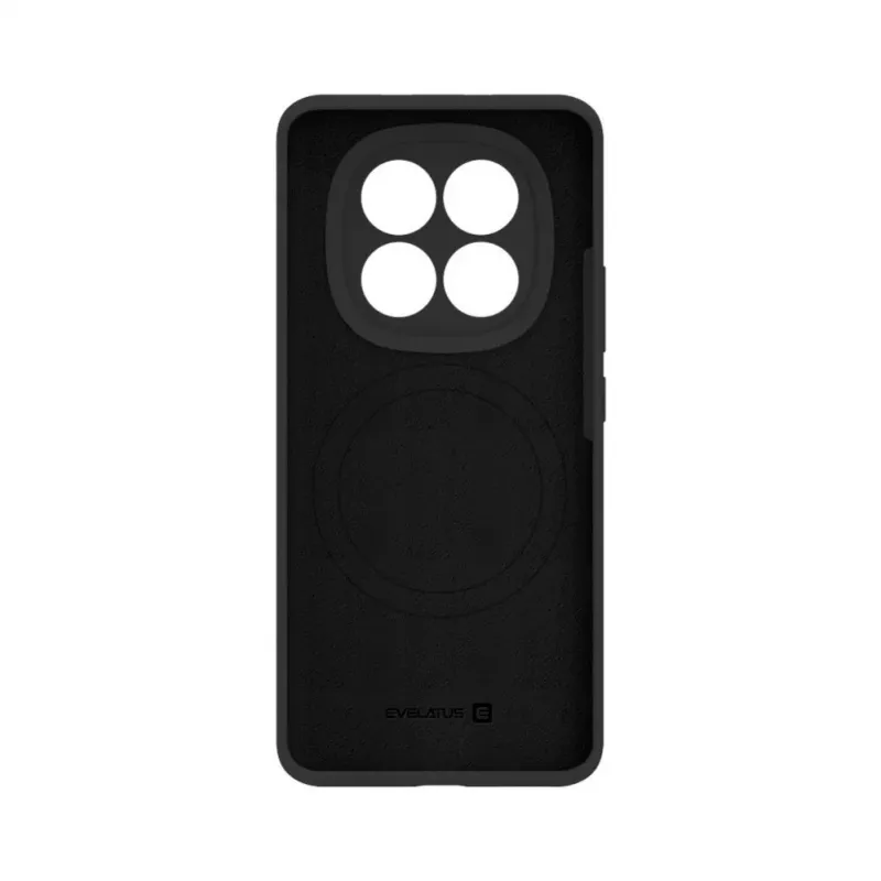 Evelatus Xiaomi Redmi Note 15 5G Premium Magnetic Soft Touch Silicone Case Black